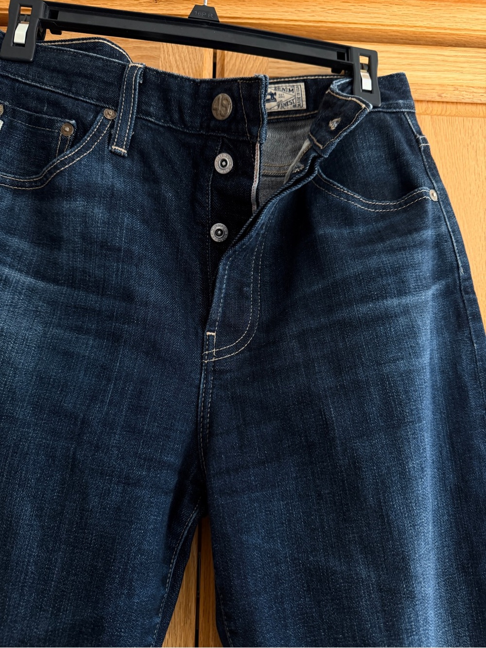 AG Size 29 Limited Edition Phoebe Extended tapered Leg button Fly Jeans